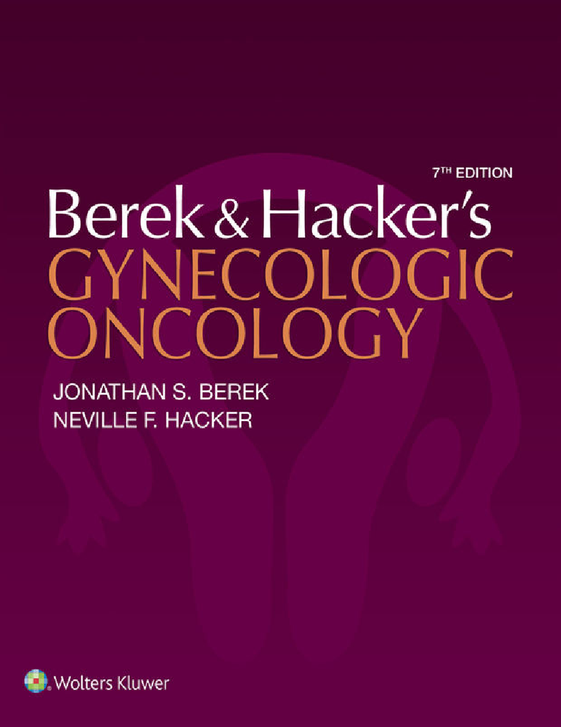 Berek & Hacker’s Gynecologic Oncology (2254 Pages - 4 VOL)